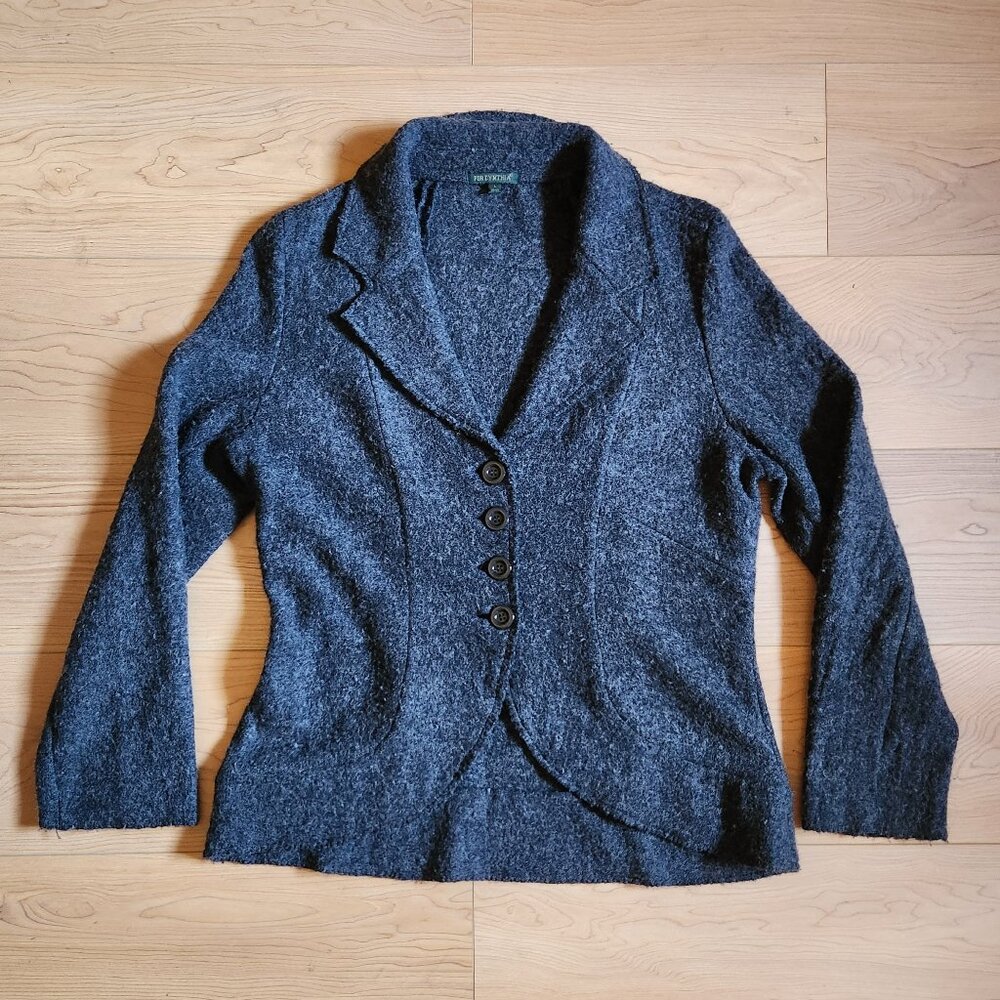 Retro Boiled Wool Business Jacket